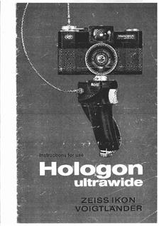 Zeiss Ikon Hologon Ultrawide manual. Camera Instructions.